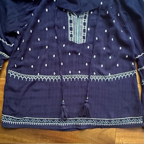 Knox Rose Embroidered Boho Shirt - Picture 2 of 6